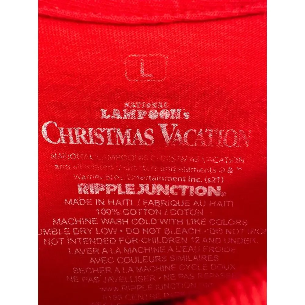 National Lampoons Christmas Vacation Shirt Mens Large Red Griswold Tree Holiday - Picture 2 of 5